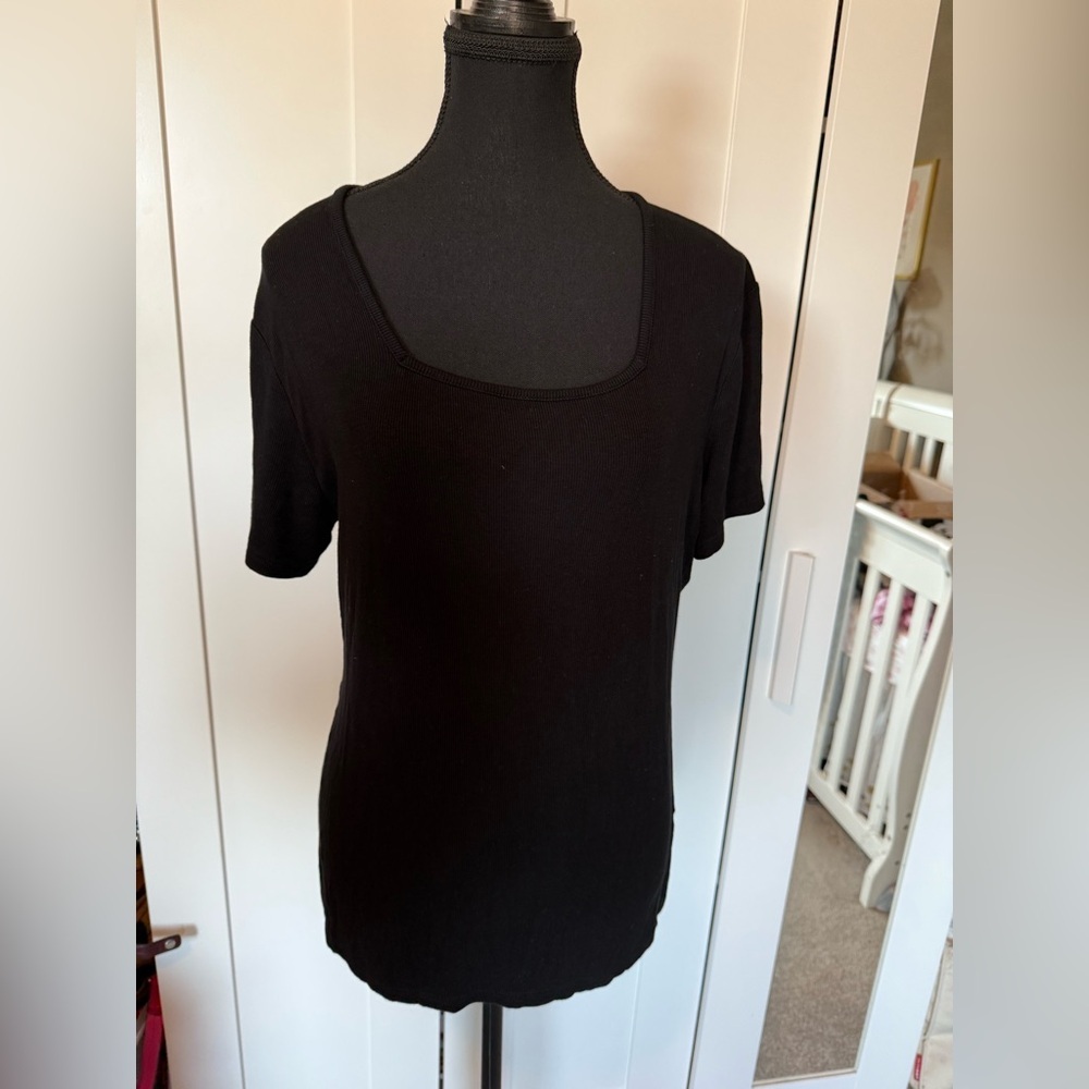Xxl Zyia Classic Black Women's Amara T Top